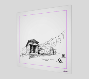 DELPHI TREASURY (Front View) – Art Print (White)